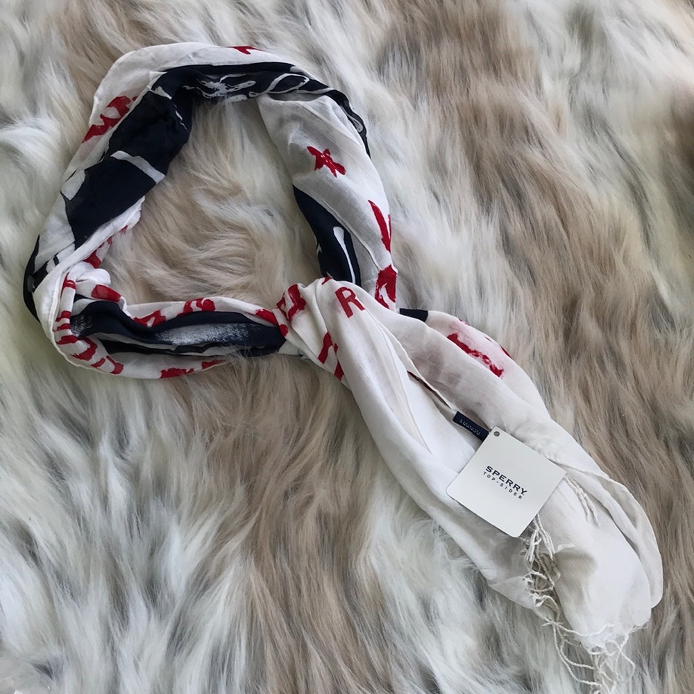 Sperry Red White & Blue Boat Shoe Scarf